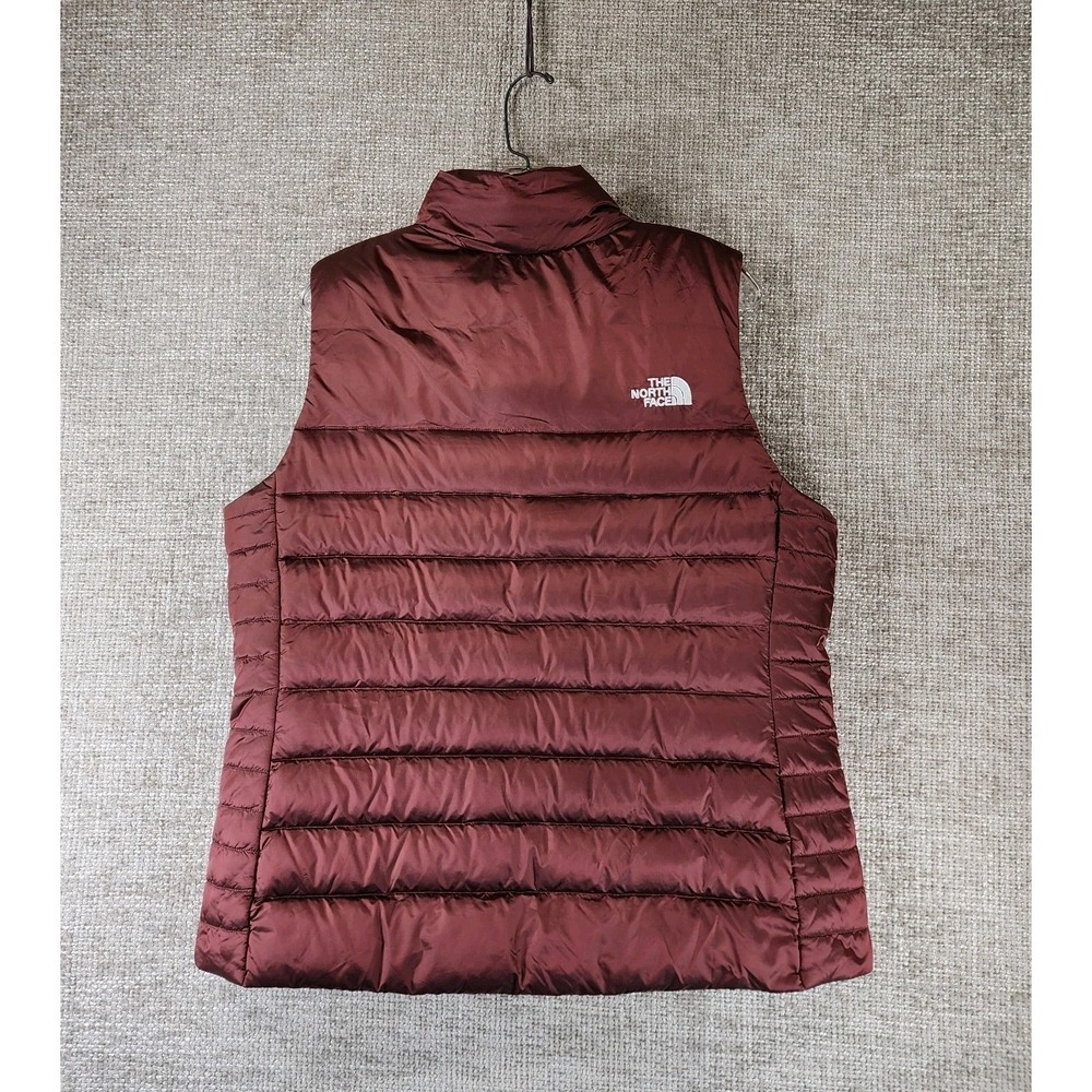 The North Face Aconcagua 550 Down Puffer Vest Womens XL Wild Ginger Full Zip EUC - Picture 7 of 12